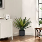 6-SOGA 45cm Yucca Plant Giant Palm Lily Artificial Plant Tabletop Home Accent Decor