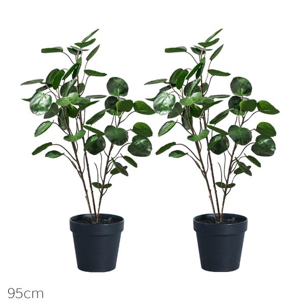 1-SOGA 2X 95cm Artificial Tree Indoor Nordic Style Artificial Tree Potted Simulation Tree