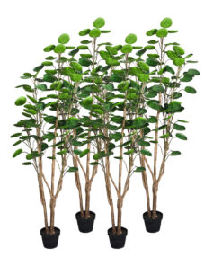 1-SOGA 4X 150cm Plastic Potted Polyscias Scutellaria Plant Home Garden Artificial Tree