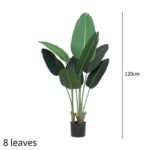 2-SOGA 120cm Artificial Green Indoor Traveler Banana Fake Decoration Tree Flower Pot Plant
