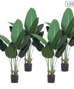 1-SOGA 4X 120cm Artificial Green Indoor Traveler Banana Fake Decoration Tree Flower Pot Plant