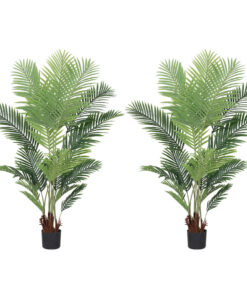 1-SOGA 2X 165cm Artificial Swallowtail Sunflower Fake Decoration Tree Flower Pot Plant