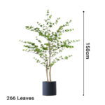 2-SOGA 150cm Green Artificial Indoor Watercress Tree Fake Plant Simulation Decorative