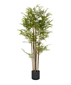 1-SOGA 120cm Lucky Bamboo Tree Bambusa Vulgaris Artificial Plant w/ 7 Branches Home Accent Decor