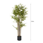 6-SOGA 2X 120cm Lucky Bamboo Tree Bambusa Vulgaris Artificial Plant w/ 7 Branches Home Accent Decor