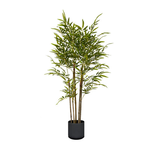1-SOGA 150cm Lucky Bamboo Tree Bambusa Vulgaris Artificial Plant w/ 7 Branches Home Accent Decor
