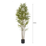 6-SOGA 240cm Lucky Bamboo Tree Bambusa Vulgaris Artificial Plant w/ 7 Branches Home Accent Decor