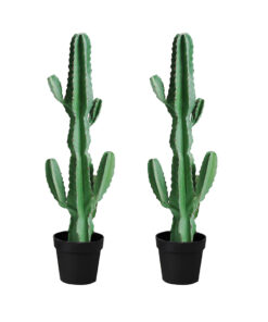 1-SOGA 2X 105cm Green Artificial Indoor Cactus Tree Fake Plant Simulation Decorative 6 Heads