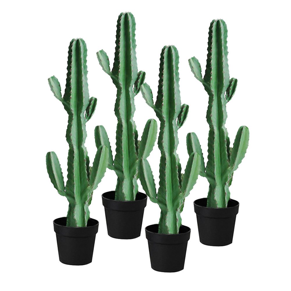 1-SOGA 4X 105cm Green Artificial Indoor Cactus Tree Fake Plant Simulation Decorative 6 Heads