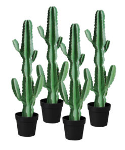 1-SOGA 4X 105cm Green Artificial Indoor Cactus Tree Fake Plant Simulation Decorative 6 Heads