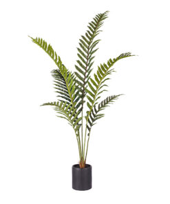 1-SOGA 150cm Artificial Green Rogue Hares Foot Fern Tree Fake Tropical Indoor Plant Home Office Decor