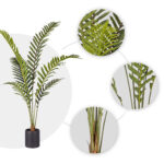 4-SOGA 2X 150cm Artificial Green Rogue Hares Foot Fern Tree Fake Tropical Indoor Plant Home Office Decor