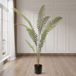 3-SOGA 180cm Artificial Green Rogue Hares Foot Fern Tree Fake Tropical Indoor Plant Home Office Decor