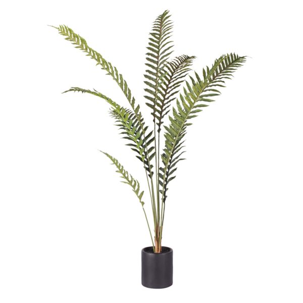 1-SOGA 180cm Artificial Green Rogue Hares Foot Fern Tree Fake Tropical Indoor Plant Home Office Decor