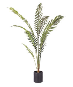 1-SOGA 210cm Artificial Green Rogue Hares Foot Fern Tree Fake Tropical Indoor Plant Home Office Decor