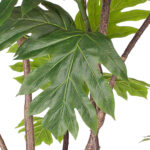 5-SOGA 150cm Artificial Natural Green Split-Leaf Philodendron Tree Fake Tropical Indoor Plant Home Office Decor