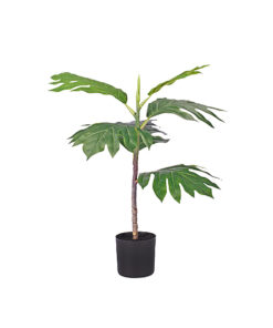 1-SOGA 60cm Artificial Natural Green Split-Leaf Philodendron Tree Fake Tropical Indoor Plant Home Office Decor