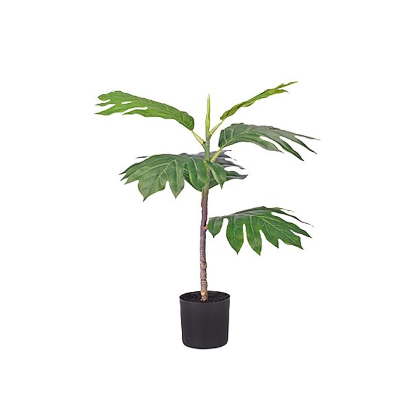 1-SOGA 60cm Artificial Natural Green Split-Leaf Philodendron Tree Fake Tropical Indoor Plant Home Office Decor