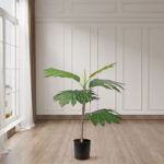 3-SOGA 2X 60cm Artificial Natural Green Split-Leaf Philodendron Tree Fake Tropical Indoor Plant Home Office Decor