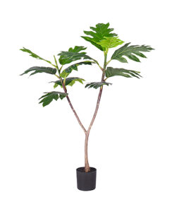 1-SOGA 90cm Artificial Natural Green Split-Leaf Philodendron Tree Fake Tropical Indoor Plant Home Office Decor