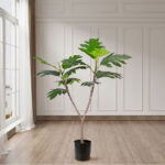 3-SOGA 2X 90cm Artificial Natural Green Split-Leaf Philodendron Tree Fake Tropical Indoor Plant Home Office Decor