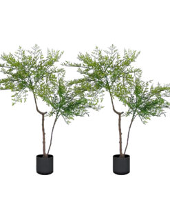 1-SOGA 2X 120cm Nandina Heavenly Bamboo Tree Artificial Plant Home Accent Decor