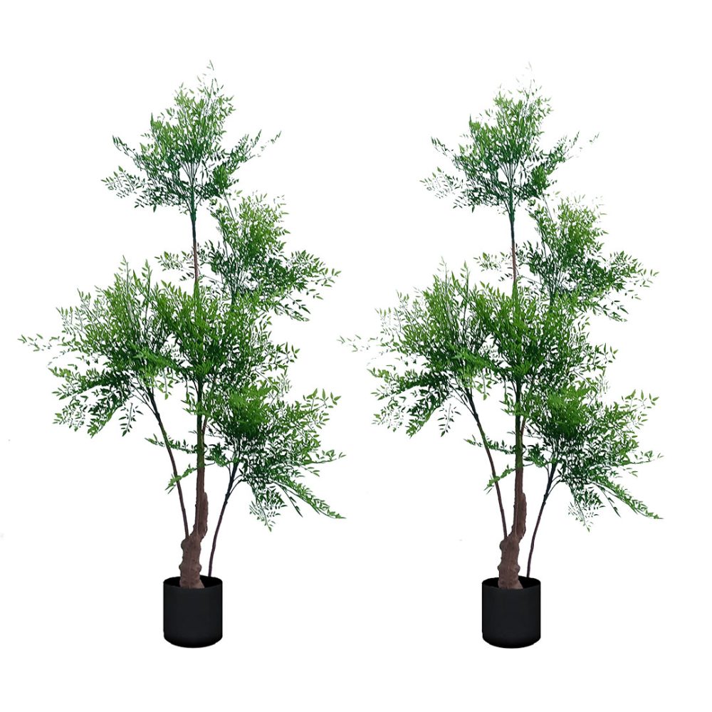 1-SOGA 2X 180cm Nandina Heavenly Bamboo Tree Artificial Plant Home Accent Decor