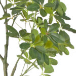6-SOGA 120cm Artificial Natural Green Schefflera Dwarf Umbrella Tree Fake Tropical Indoor Plant Home Office Decor