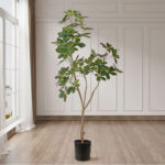 3-SOGA 160cm Artificial Natural Green Schefflera Dwarf Umbrella Tree Fake Tropical Indoor Plant Home Office Decor