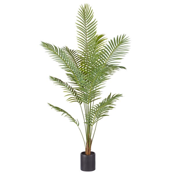 1-SOGA 210cm Green Artificial Indoor Rogue Areca Palm Tree Fake Tropical Plant Home Office Decor