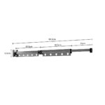 4-SOGA 2X 93.2cm Wall-Mounted Clothing Dry Rack Retractable Space-Saving Foldable Hanger