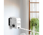3-SOGA 160mm Wall-Mounted Clothes Line Dry Rack Retractable Space-Saving Foldable Hanger White