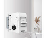 4-SOGA 160mm Wall-Mounted Clothes Line Dry Rack Retractable Space-Saving Foldable Hanger White