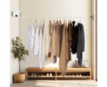 7-SOGA 160mm Wall-Mounted Clothes Line Dry Rack Retractable Space-Saving Foldable Hanger White