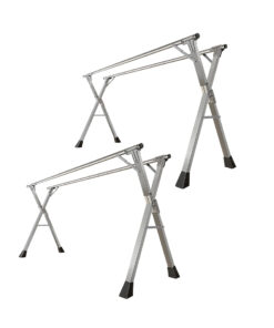 1-SOGA 2X 1.6m Portable Standing Clothes Drying Rack Foldable Space-Saving Laundry Holder Indoor Outdoor
