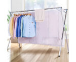 6-SOGA 2X  2m Portable Standing Clothes Drying Rack Foldable Space-Saving Laundry Holder Indoor Outdoor