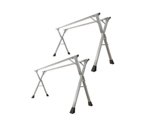 1-SOGA 2X  2m Portable Standing Clothes Drying Rack Foldable Space-Saving Laundry Holder Indoor Outdoor