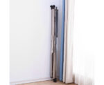 7-SOGA 1.6m Portable Standing Clothes Drying Rack Foldable Space-Saving Laundry Holder with Wheels