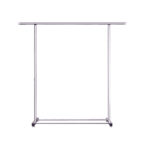 1-SOGA 150cm Stainless Steel Floor-Standing Clothes Rack - Durable and Space-Saving Laundry Organizer