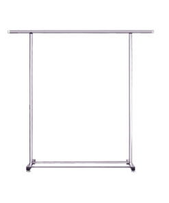 1-SOGA 150cm Stainless Steel Floor-Standing Clothes Rack - Durable and Space-Saving Laundry Organizer