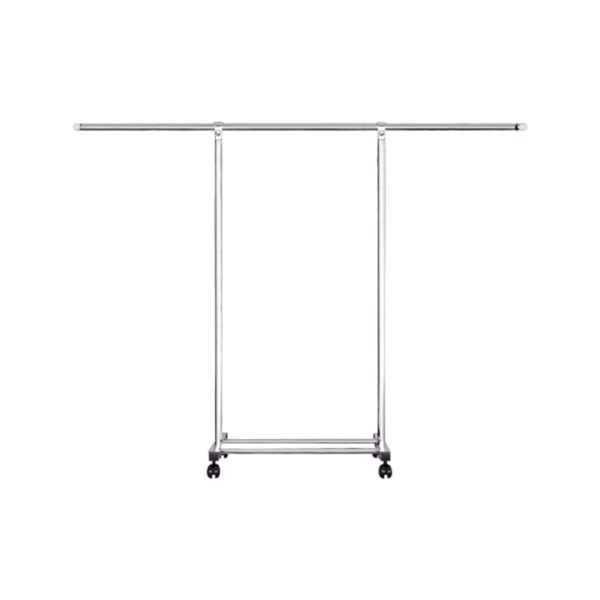 1-SOGA 180cm Stainless Steel Floor-Standing Clothes Rack - Durable and Space-Saving Laundry Organizer