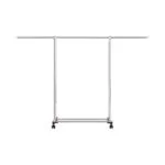 1-SOGA 200cm Stainless Steel Floor-Standing Clothes Rack - Durable and Space-Saving Laundry Organizer