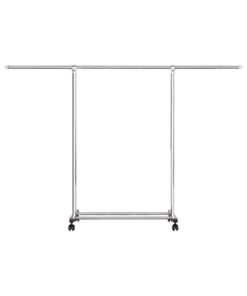 1-SOGA 200cm Stainless Steel Floor-Standing Clothes Rack - Durable and Space-Saving Laundry Organizer