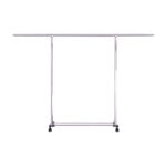 1-SOGA 240cm Stainless Steel Floor-Standing Clothes Rack - Durable and Space-Saving Laundry Organizer