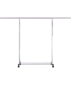 1-SOGA 240cm Stainless Steel Floor-Standing Clothes Rack - Durable and Space-Saving Laundry Organizer