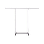 1-SOGA 180cm Stainless Steel Floor-Standing Clothes Rack - Durable and Space-Saving Laundry Organizer