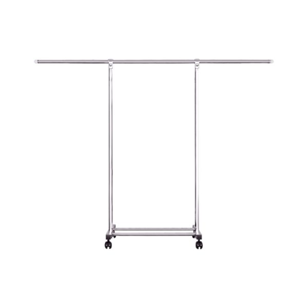 1-SOGA 180cm Stainless Steel Floor-Standing Clothes Rack - Durable and Space-Saving Laundry Organizer