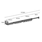 4-SOGA 127.5cm Wall-Mounted Clothing Dry Rack Retractable Space-Saving Foldable Hanger