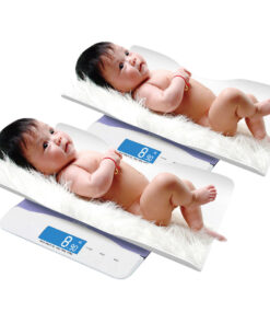 1-SOGA 2X 100kg Digital Baby Scales Electronic LCD Display Paediatric Infant Weight Monitor