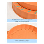 8-SOGA Orange 360 Degree Wall-Mounted Rotating Bathroom Organiser Corner Vanity Rack Toilet Adhesive Storage Shelf